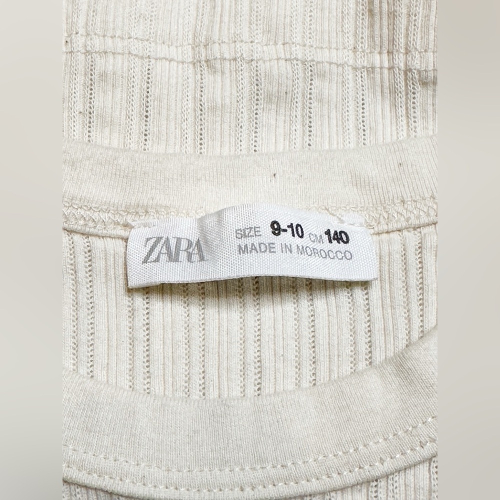 Zara Sleeveless Cream Sweater Tank Top Size 9/10 - Picture 7 of 10